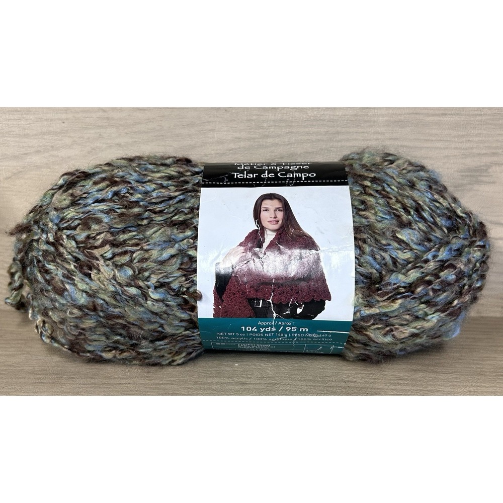 Skein Loops & Threads Country Loom Driftwood Yarn 5 oz 104 yards Super Bluky 6